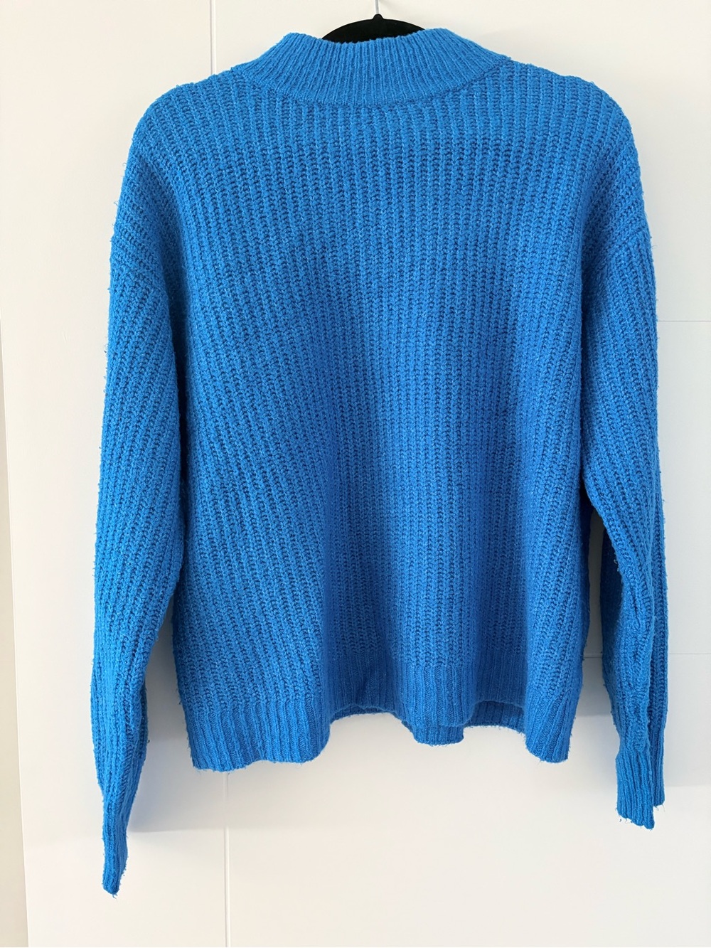 Reitmans Bright Blue Chunky Knit Crewneck Sweater